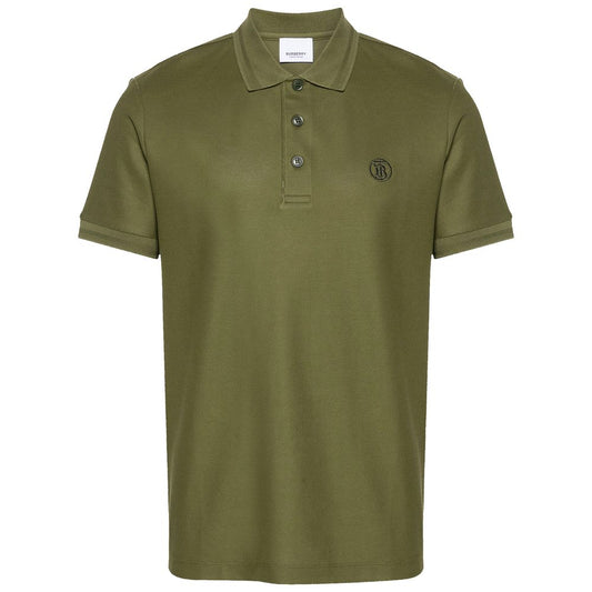 Green Cotton Polo Shirt