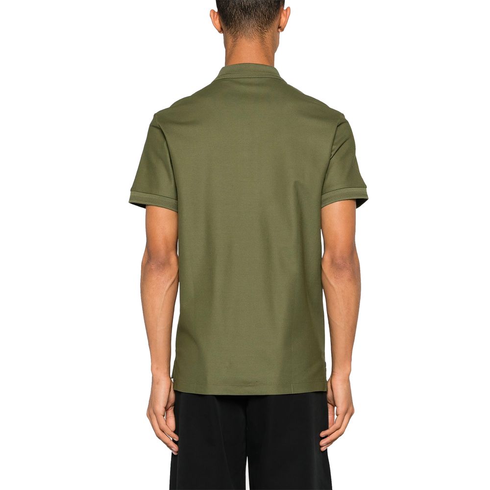 Green Cotton Polo Shirt