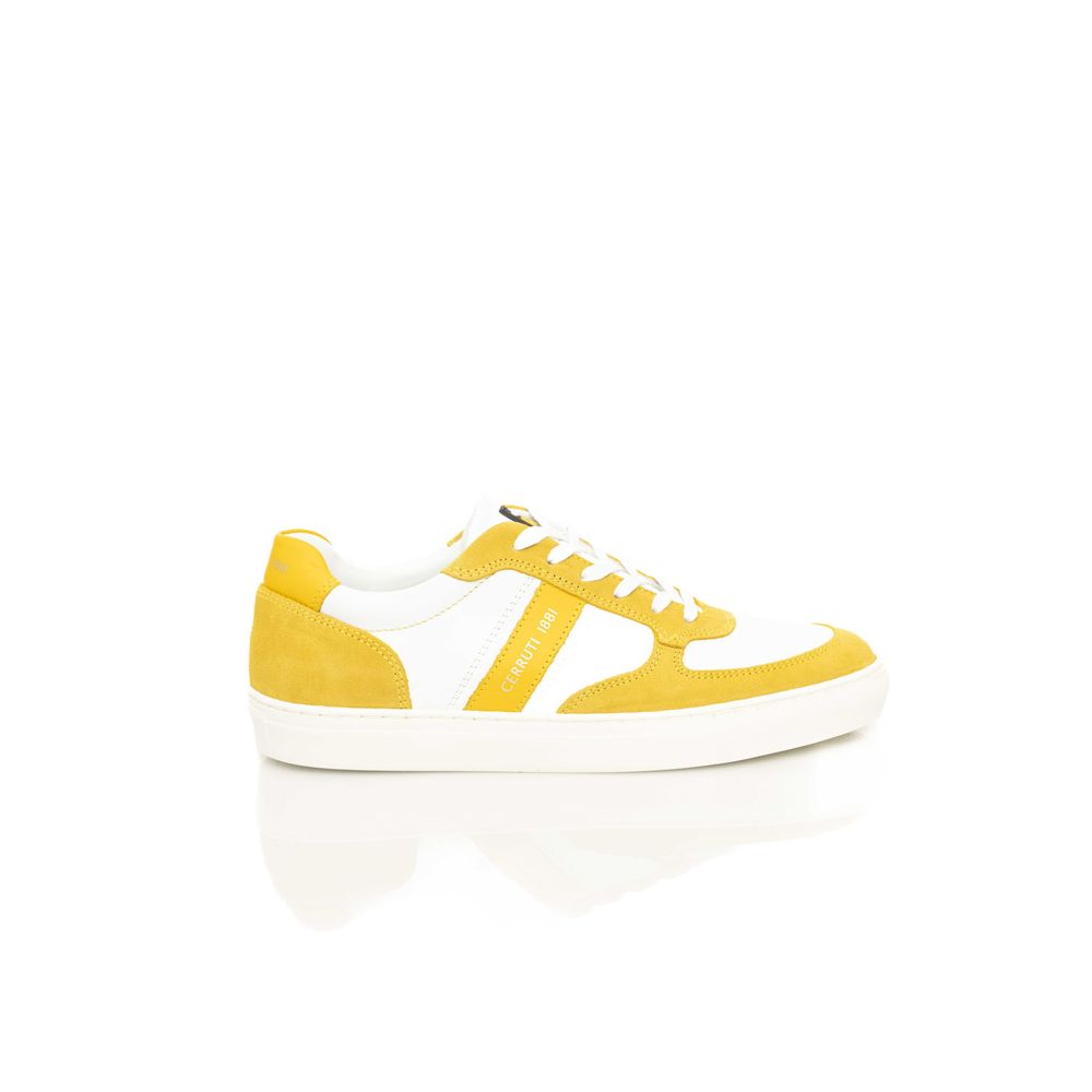 Yellow Leather Men Sneaker