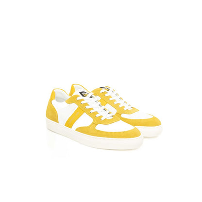 Yellow Leather Men Sneaker