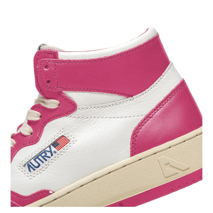 Fuchsia Leather Di Calfskin Sneaker