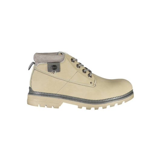 Beige Polyester Boot