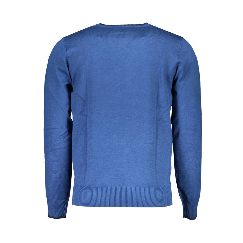 Blue Nylon Sweater