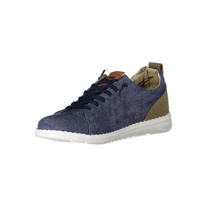 Blue Polyester Sneaker