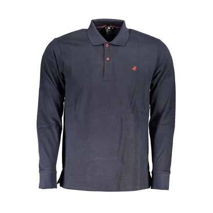 Blue Cotton Polo Shirt