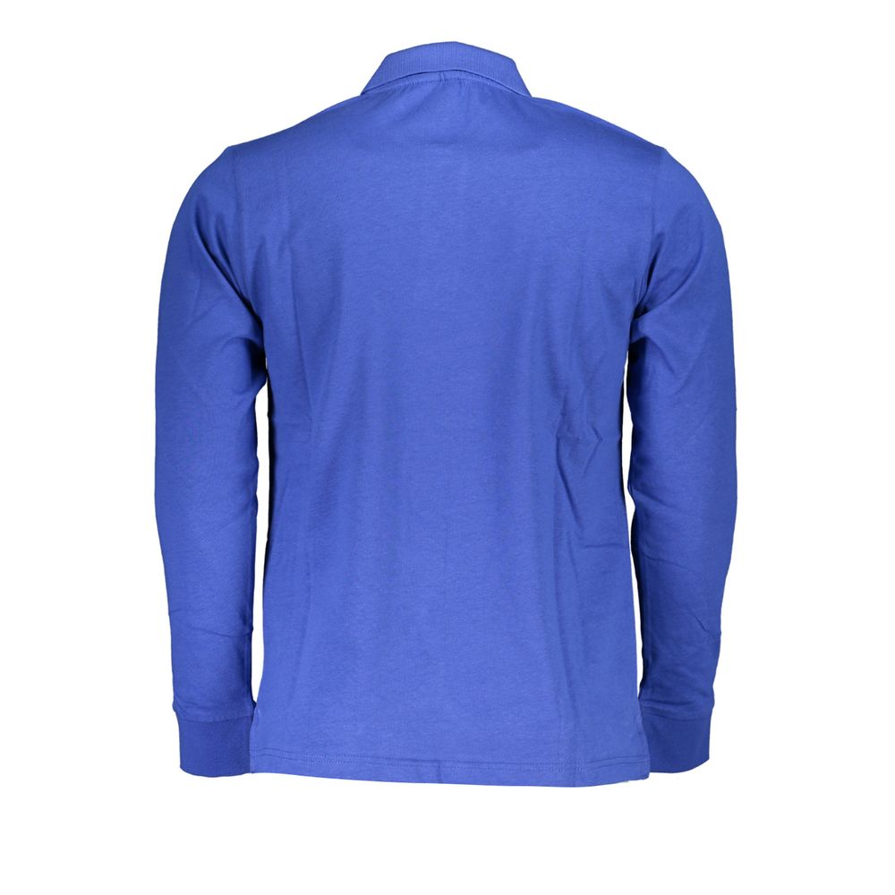 Blue Cotton Polo Shirt