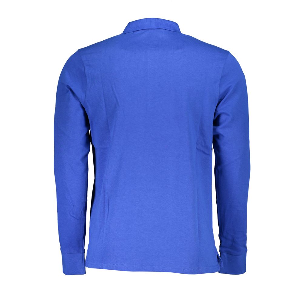 Blue Cotton Polo Shirt