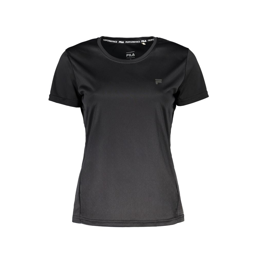 Black Polyester Tops & T-Shirt