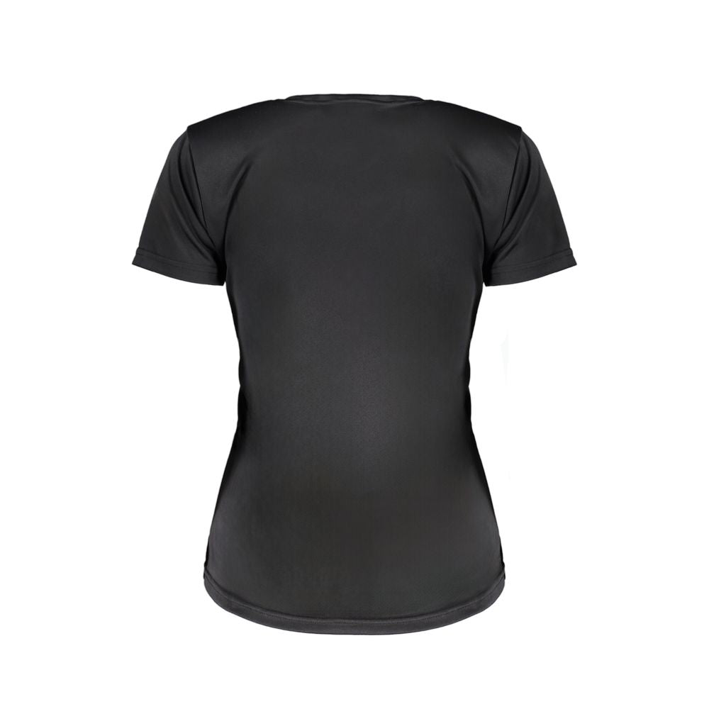 Black Polyester Tops & T-Shirt