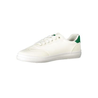 White Polyester Sneaker