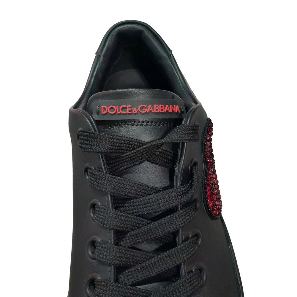 Black Leather Di Calfskin Sneaker