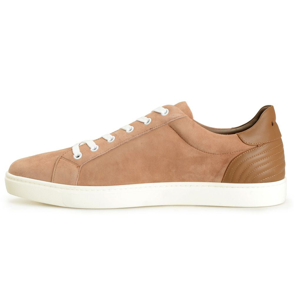 Brown Leather Di Camoscio Sneaker