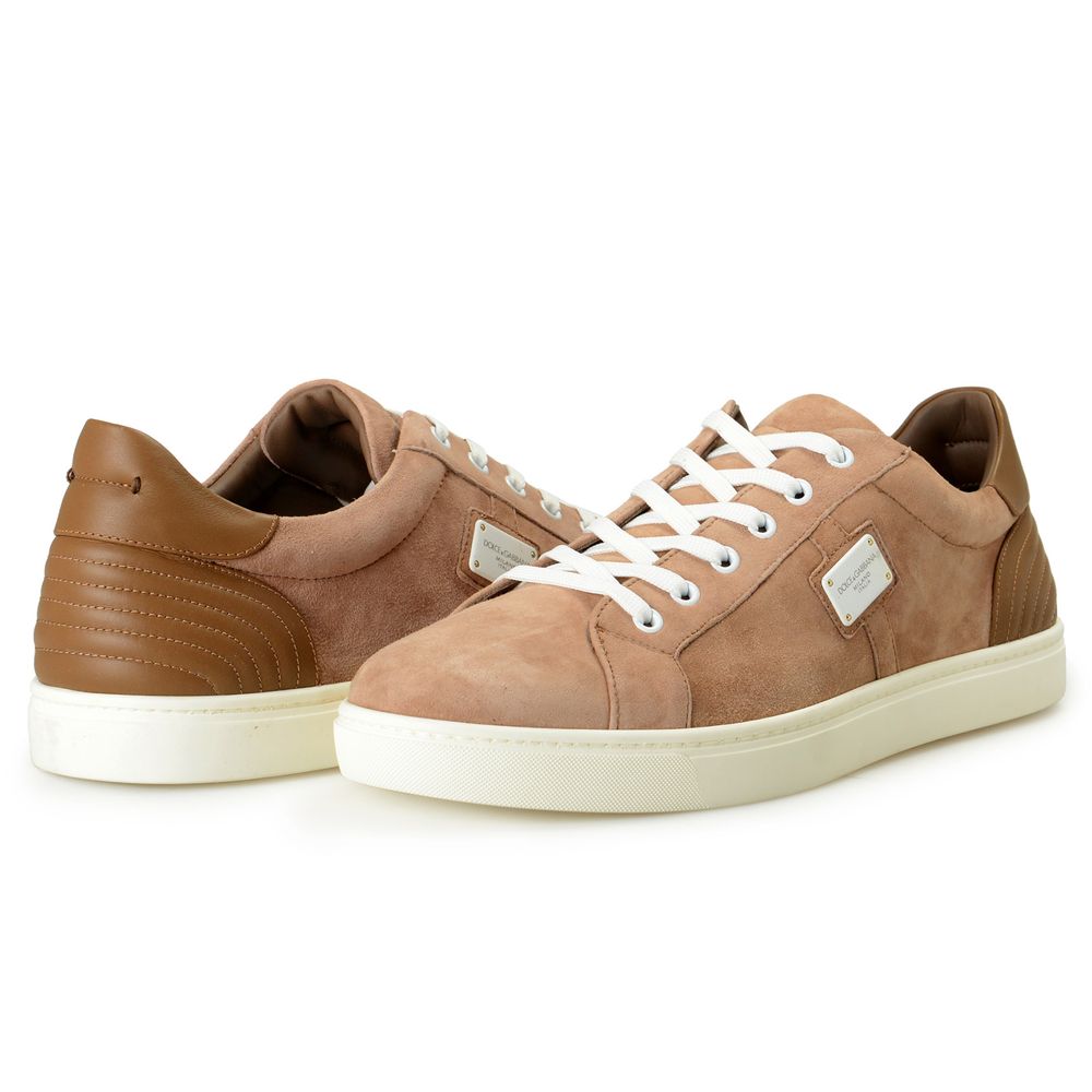 Brown Leather Di Camoscio Sneaker