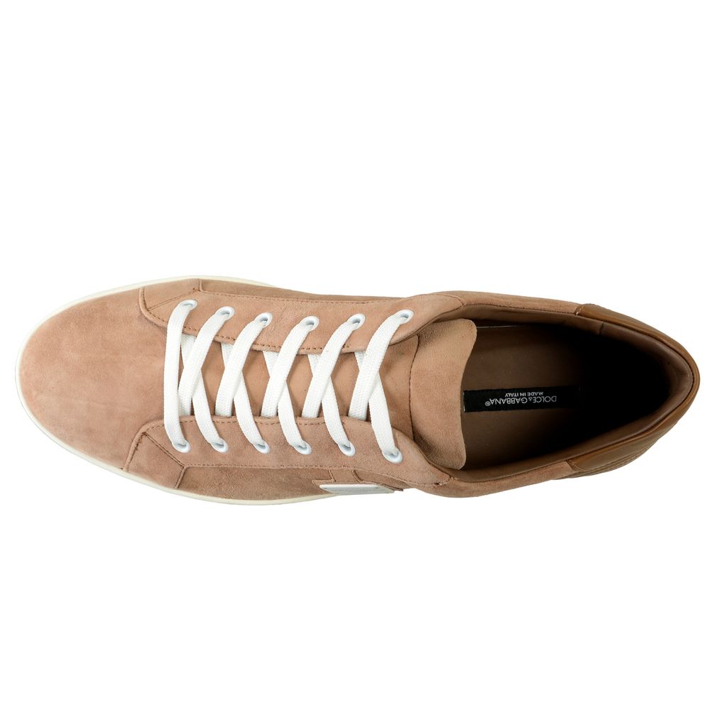 Brown Leather Di Camoscio Sneaker