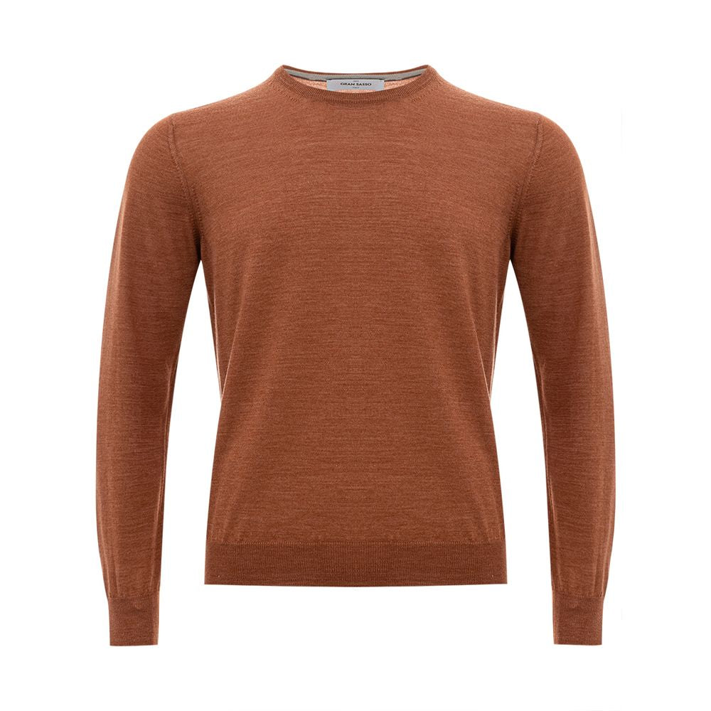 Elegant Woolen Brown Sweater for Men