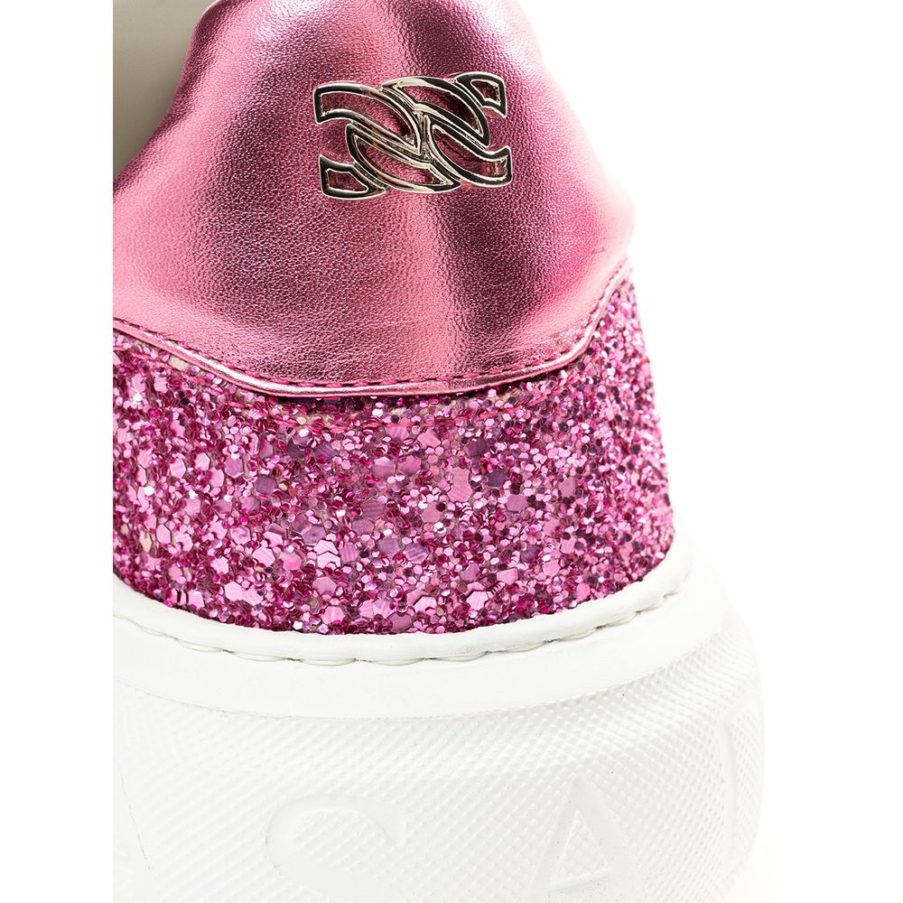 Fuchsia Leather Sneaker