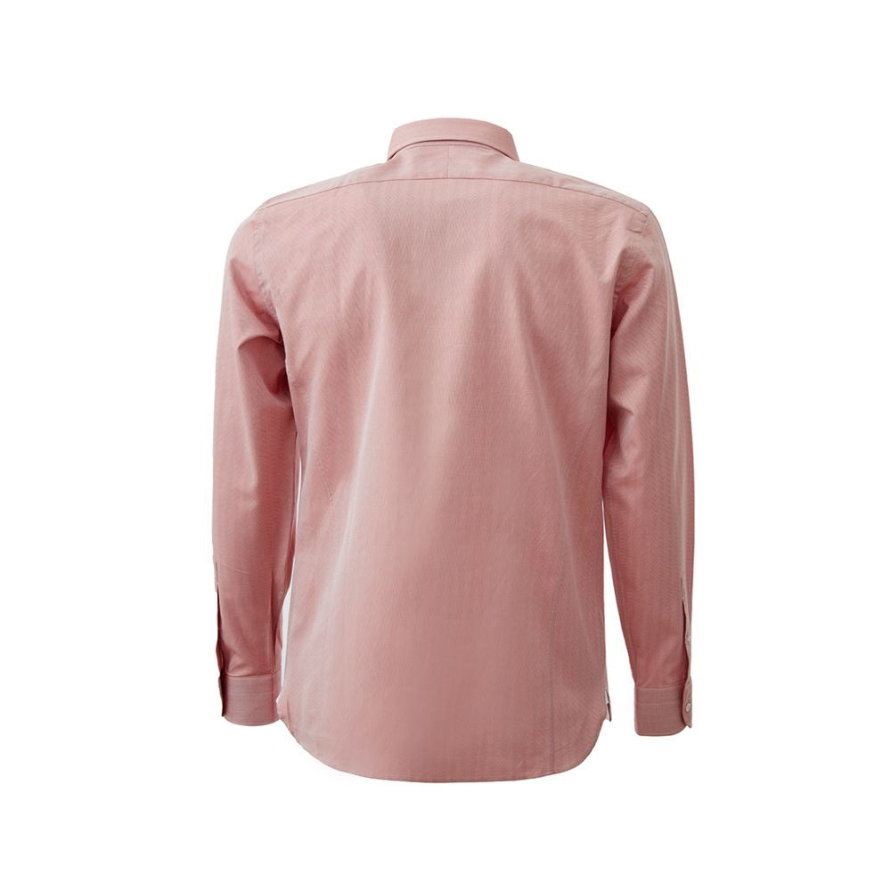 Elegant Pink Cotton Shirt for Men