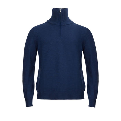 Gran Sasso Elegant Woolen Blue Sweater