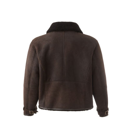 Elegant Montone Leather Brown Jacket