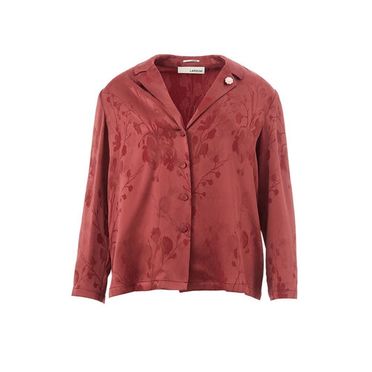 Elegant Red Acetate Shirt for Women