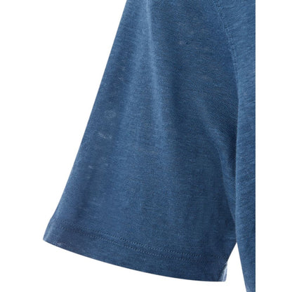 Elegant Blue Cotton T-Shirt for Men