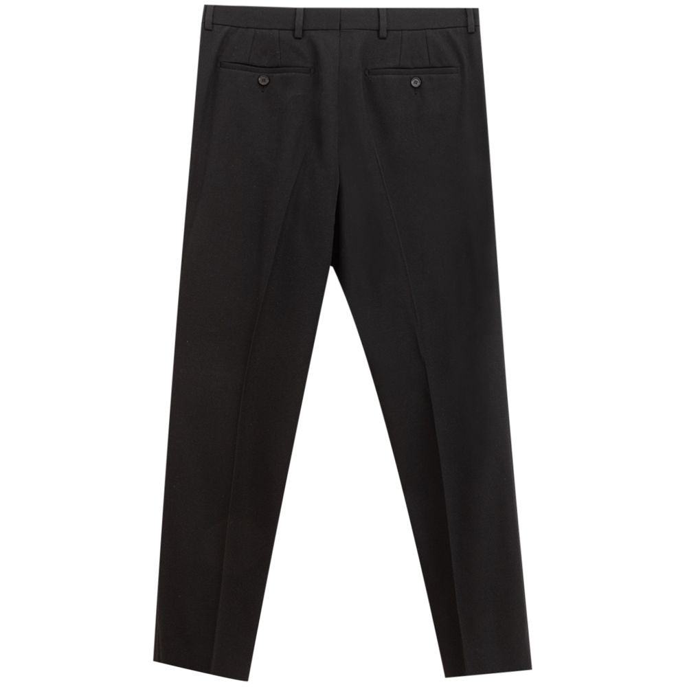 Elegant Wool Black Trousers for Men