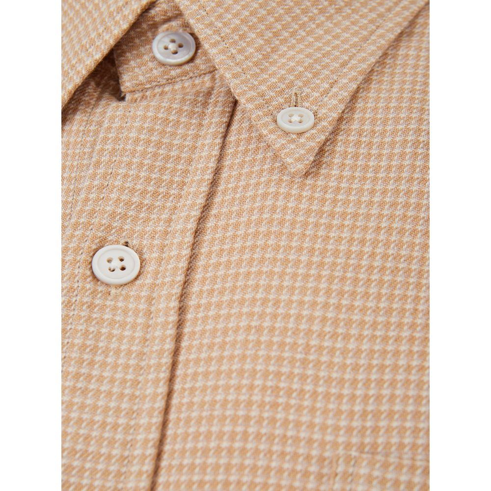 Elegant Beige Cotton Shirt for Men