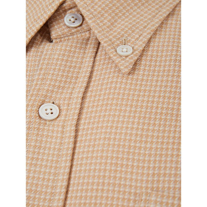 Elegant Beige Cotton Shirt for Men