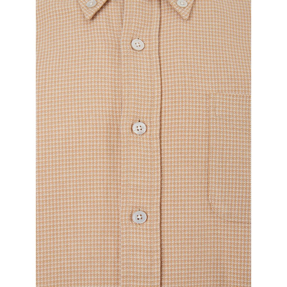 Elegant Beige Cotton Shirt for Men