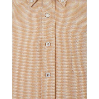 Elegant Beige Cotton Shirt for Men