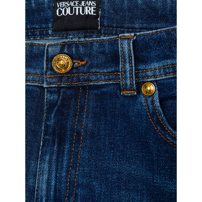 Elegant Blue Cotton Denim from Versace Jeans