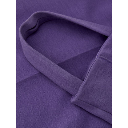 Elegant Purple Viscose Pants