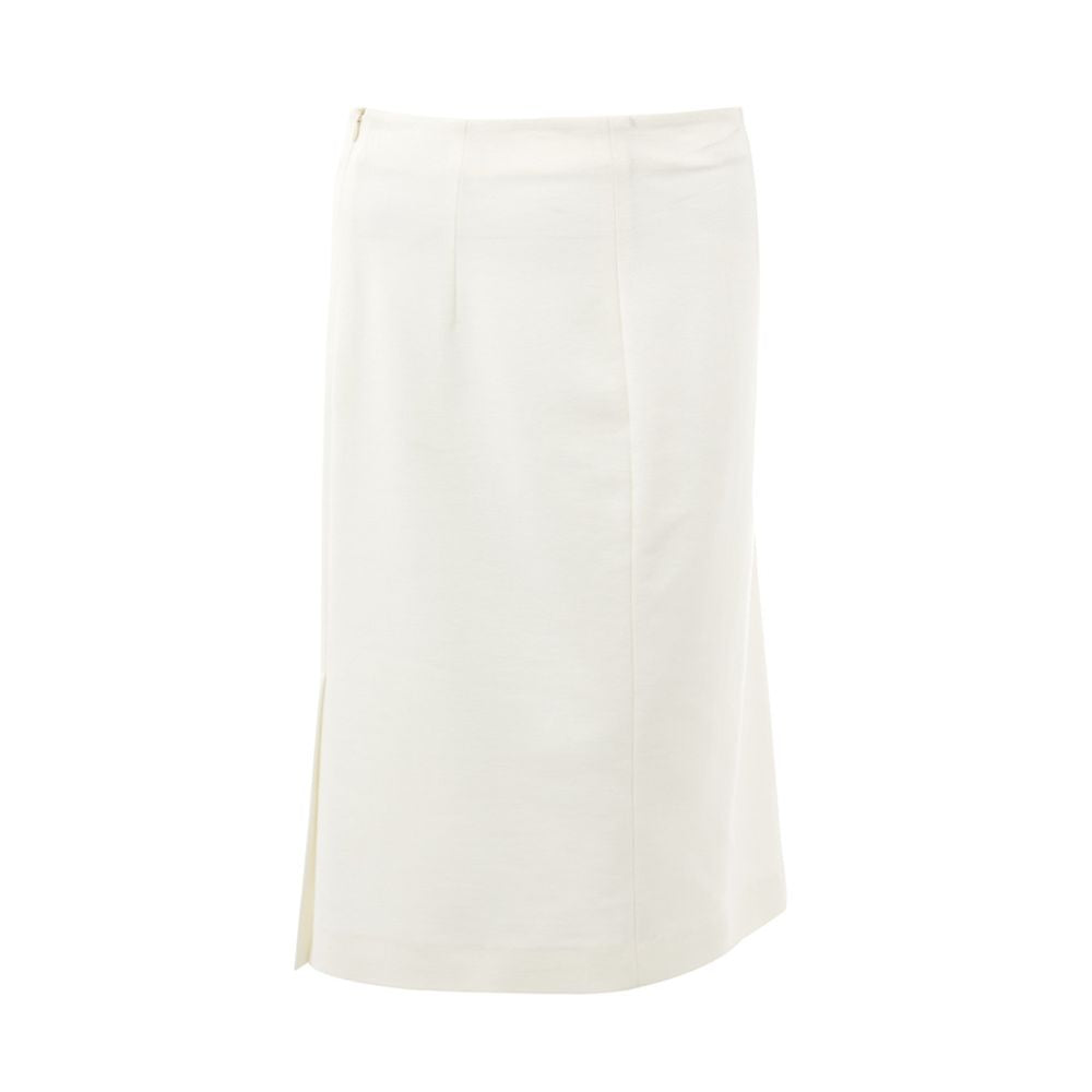 White Viscose Skirt