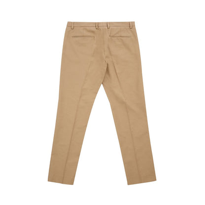 Elegant Brown Cotton Trousers for Women