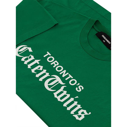 Green Cotton Tops & T-Shirt