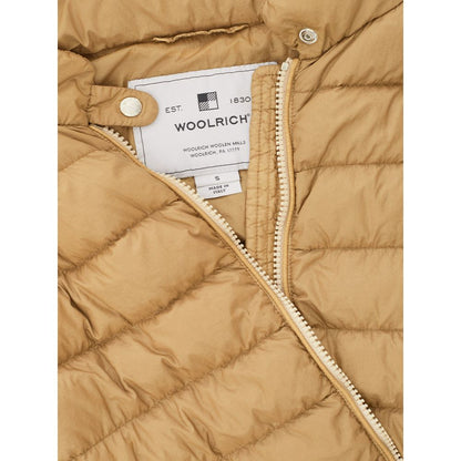 Beige Polyamide Chic Winter Coat