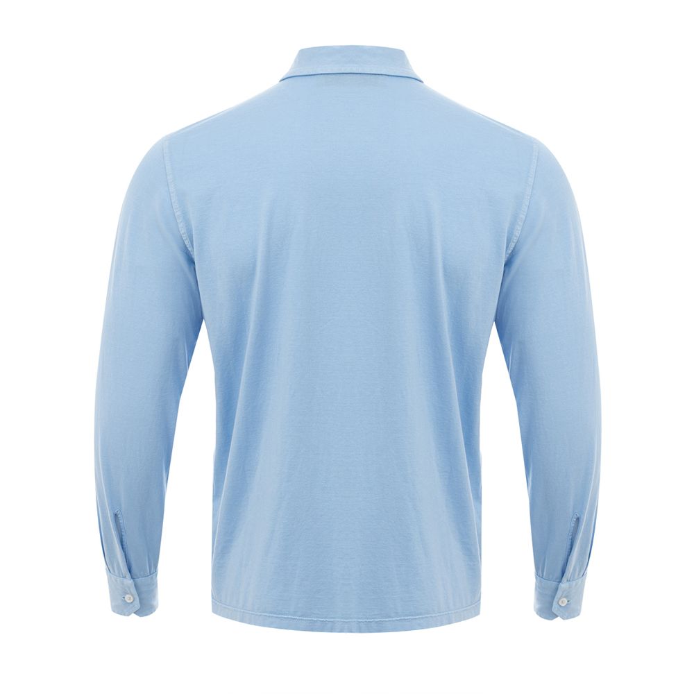 Elegant Light Blue Cotton Shirt for Men