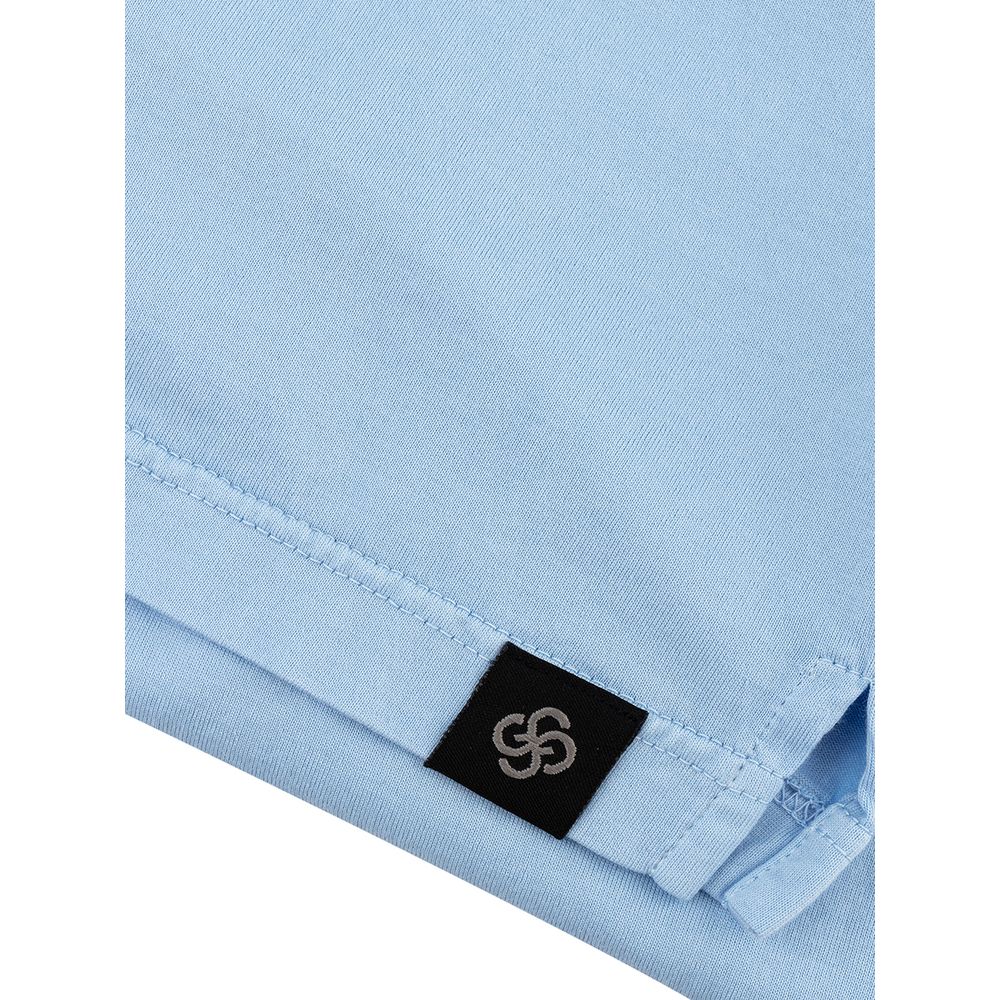 Elegant Light Blue Cotton Shirt for Men