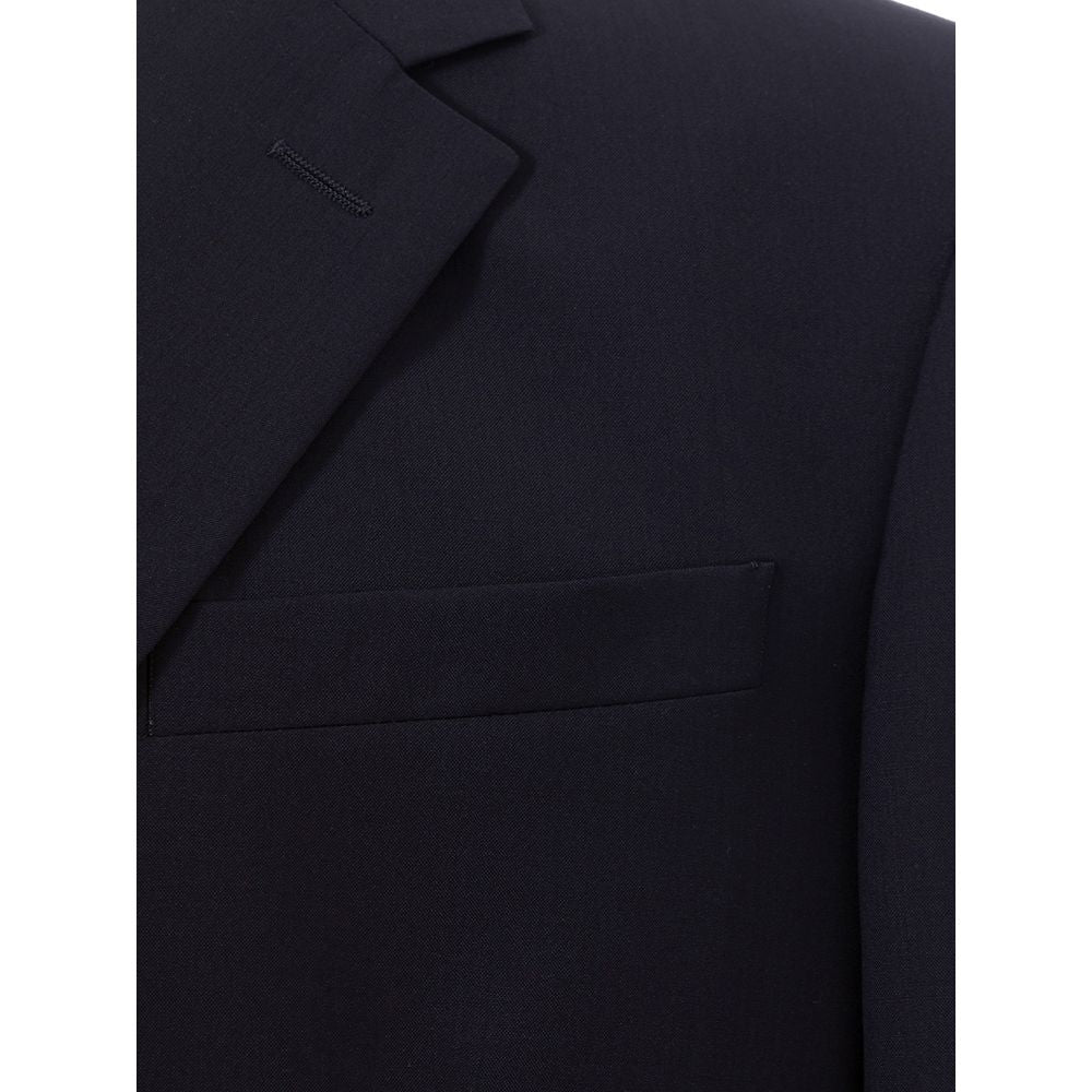 Elegant Wool Blue Men's Jacket