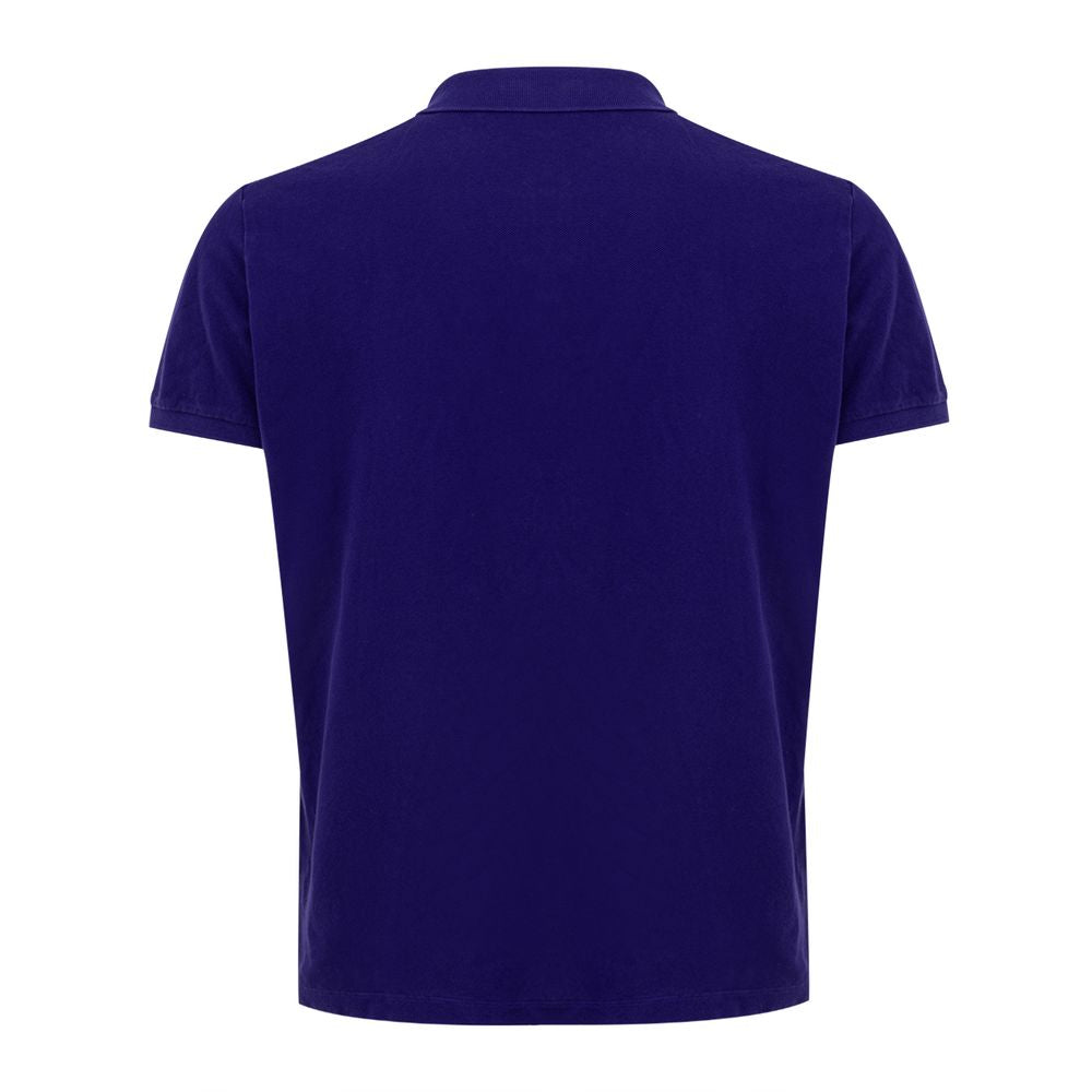 Regal Purple Cotton Polo Elegance