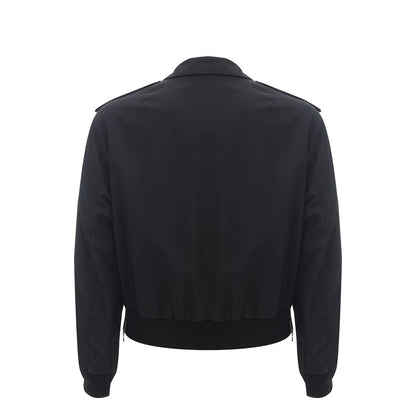 Elegant Black Polyamide Jacket for Men