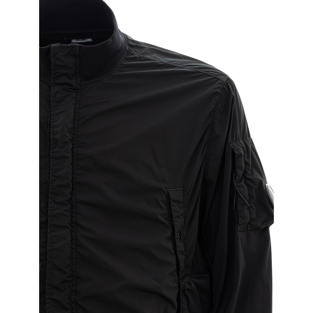 Sleek Polyamide Black Jacket for Men