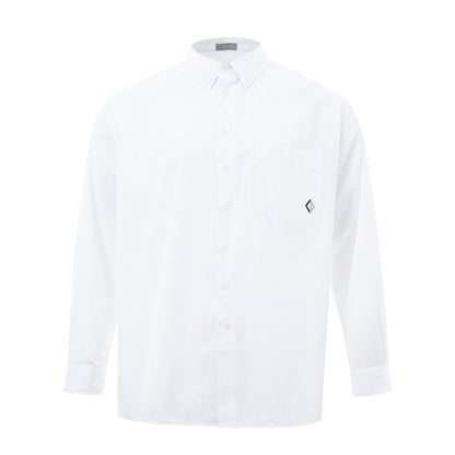 Elegant White Cotton Designer Shirt