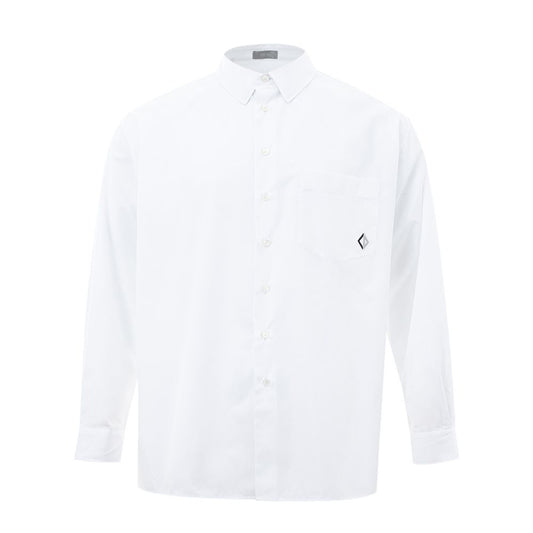 Elegant White Cotton Designer Shirt