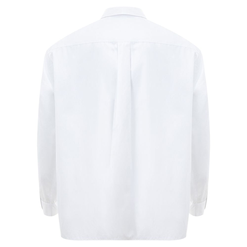 Elegant White Cotton Designer Shirt