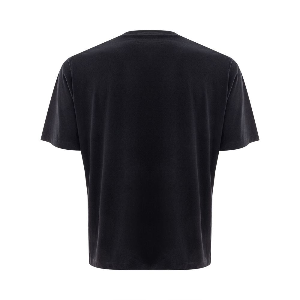 Black Cotton T-Shirt