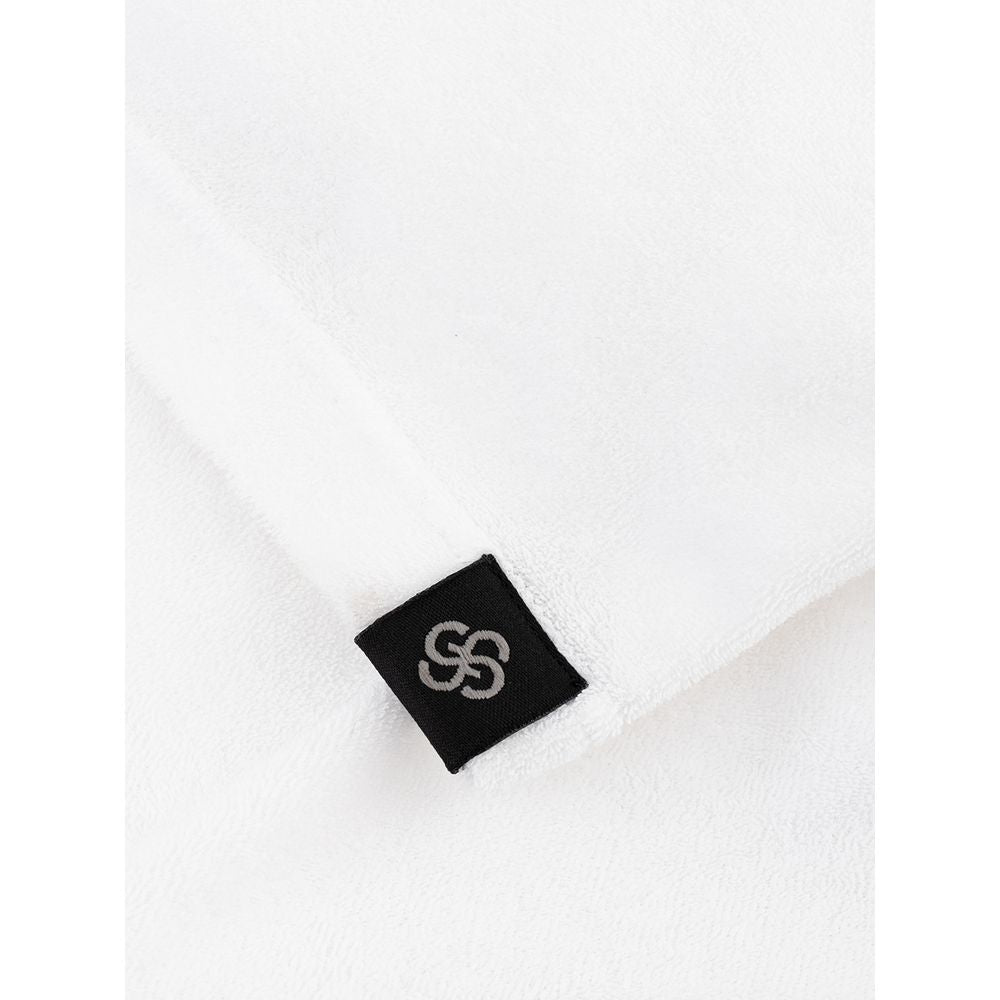 Elegant White Cotton Polo Shirt