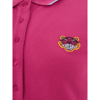 Chic Pink Cotton Polo for Sophisticated Style