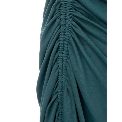 Elegant Green Viscose Dress for Women