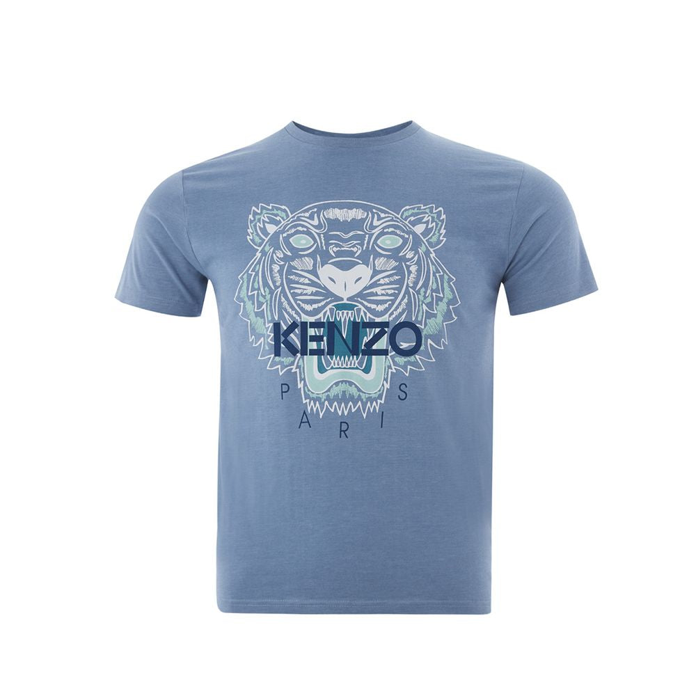 Elegant Light Blue Cotton T-Shirt